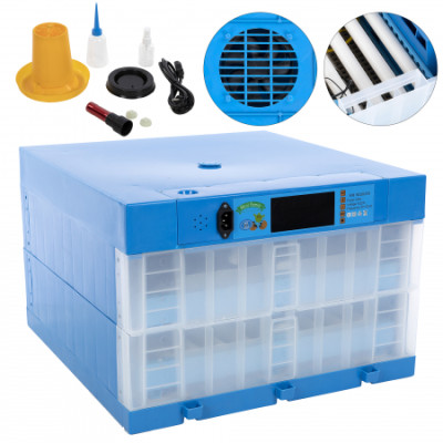 128 Egg Automatic Incubator - Dual Power AC & DC Full Auto Egg incubator for Birds, Chicken, DUCK, Emu, GOOSE, Ostrich, Reptile, Turkey Eggs