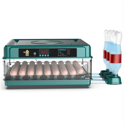 70 Egg Incubator Automatic Intelligent Incubator with Automatic Temperature, Egg Turning, Water Adding and AC/DC Dual Power for Chicken Quail Bird G-70